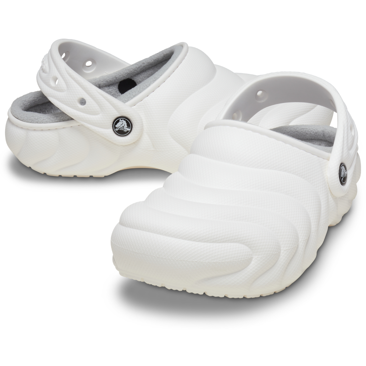 Crocs lined white on sale